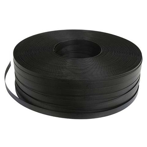 Poly Strapping 12mm x 900m H/Duty Black