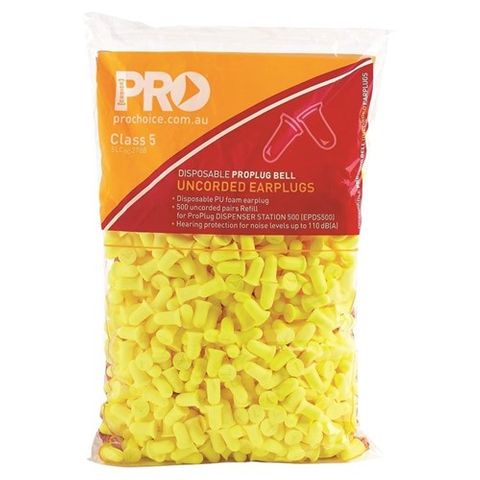 EPYU500R - Pro Bell Earplugs Bulk 500pr / bag