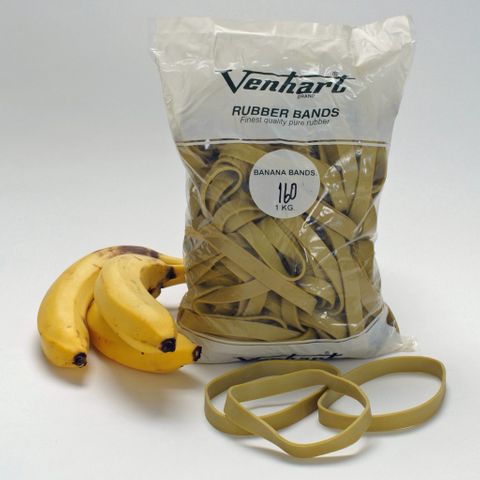 Size160 Avocado GreenBanana Rubber Bands 160/pkt