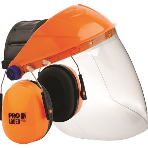 Assembled Browguard with Visor & Earmuff Combo