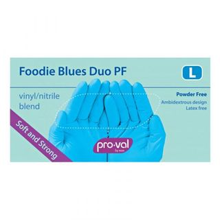 41153 - Foodie Vinyl/Nitrile Glove Blues Large