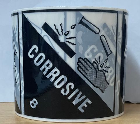 Class 8 Corrosive Dangerous Goods (Perferated)