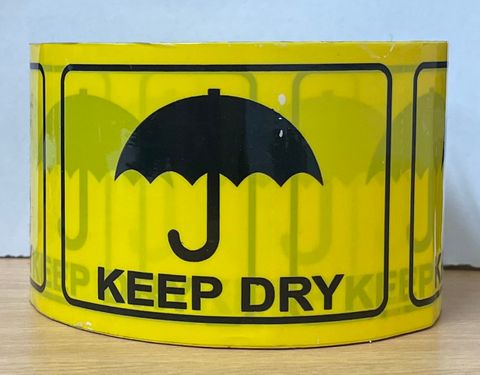 BT288 Rip A Label Keep Dry 72mm Black On Yellow