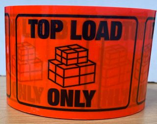Rip a Label 72mm Top Load Only -Black on Orange .