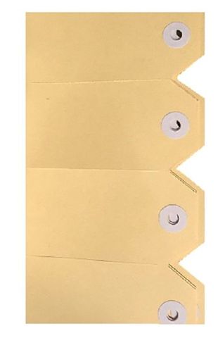 3ST - No3 Unitags 48mm x 96mm . 1000/box