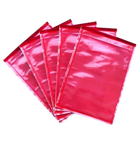 165PLNRED Plain Doculopes 165mm x 115mm Red