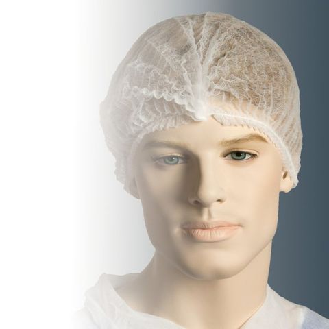 BNR21224 -  Crimped Berets 21 White . 1000/ctn
