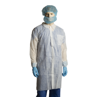 BNR24125 - Lab Coat White Large 100/ctn