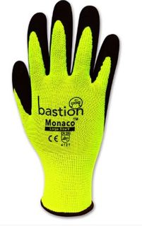 Monaco, Black Sandy Foam Nitrile Glove, Medium