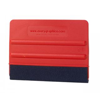 SQUEEGEE RED WITH FELT