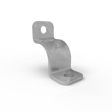 Ball Fence Toe Board Corner Clamp - Galvanised