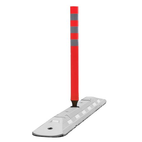 Traffic Lane Separator Flexible Guide Post Orange