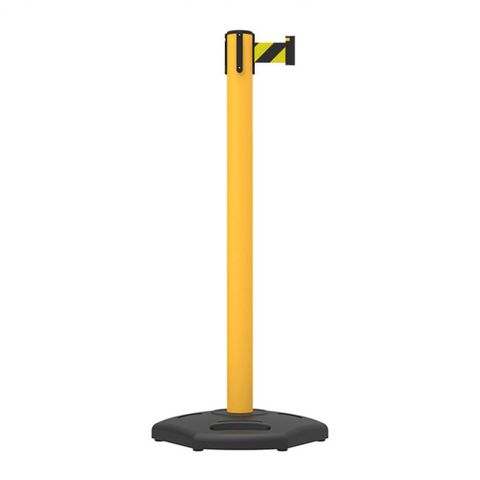 Highline UPVC Belt Post 3m - Black/Yellow