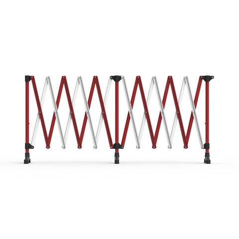 Port-a-Guard Expandable Barrier 6m - Red/White