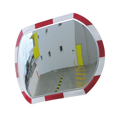 Convex Mirror 440 x 640mm Hi-Viz Roundtangular