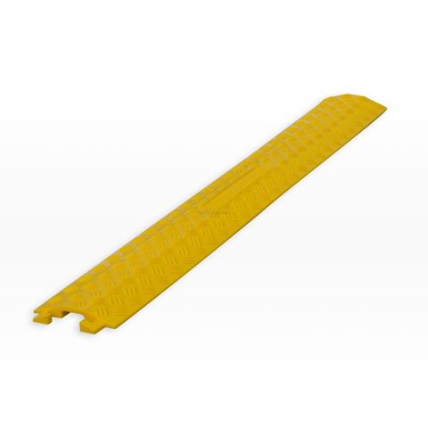 Drop Over Cable Cover - 1 Channel Moulded Polyethylene - Yellow