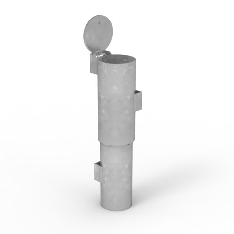 Cam-lok Removable Bollard 90mm New Concrete Sleeve