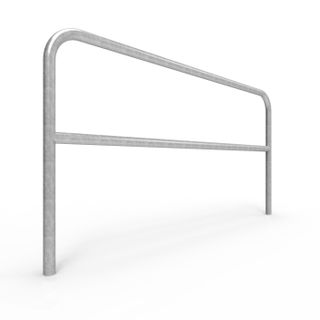 U-Bar Double Rail 2m Below Ground - Galvanised