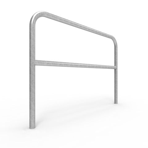 U-Bar Double Rail 1.5m Below Ground - Galvanised