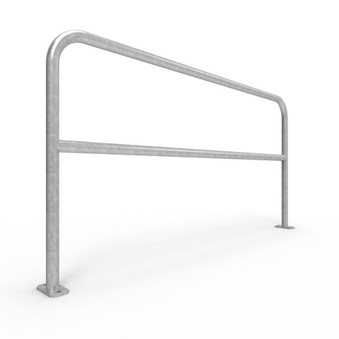 U-Bar Double Rail 2m Surface Mounted - Galvanised