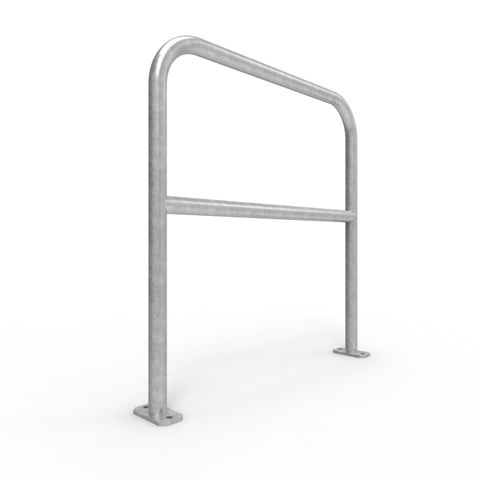 U-Bar Double Rail 1m Surface Mounted - Galvanised