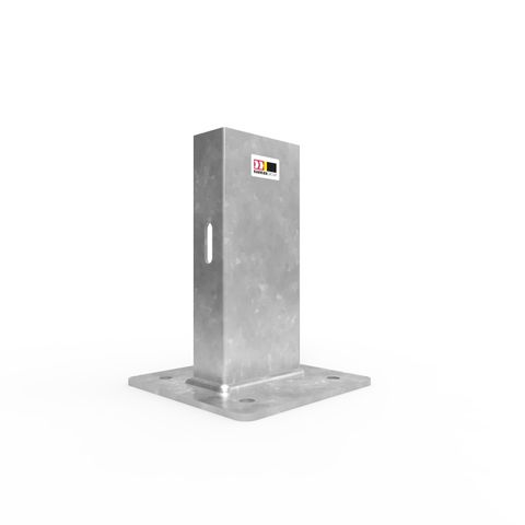 W-Beam Single Height Post 400mm Surface Mounted - Galvanised