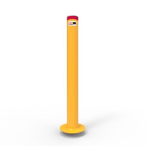 Tee-lok Removable Bollard 90mm Surface Mounted - Galvanised and Powder Coated