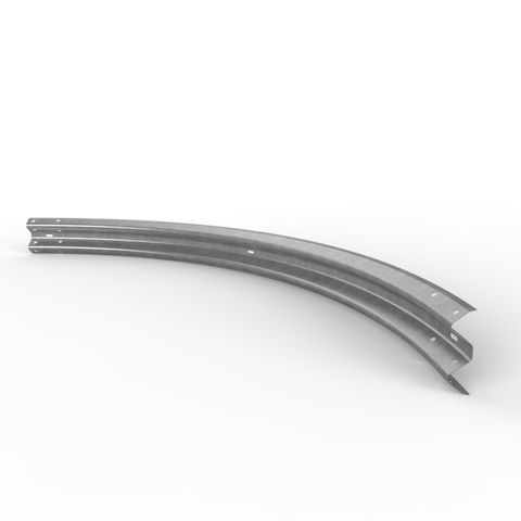 W-Beam Rail 90 Degree Internal Curve Radius 275cm - Galvanised