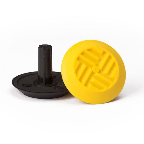 Warning Tactile Round Pack of 100 - Yellow TPU