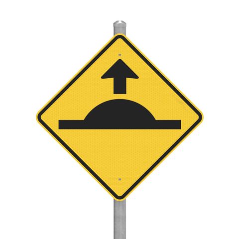 Speed Hump Ahead - Sign Kit