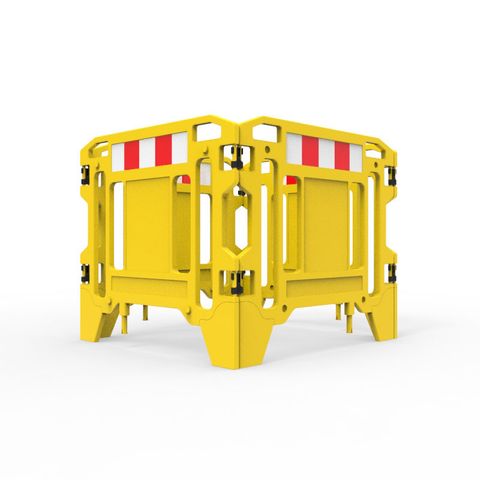 Pit Surround 1250mm Square - Hi-vis Yellow with Reflective Panels