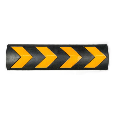 Wall Protector 800 x 220 x 32mm Black/Yellow - Recycled Rubber