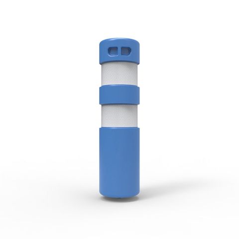 Rebound Bollard - Screw Based 750 x 200mm with Anchor - Blue