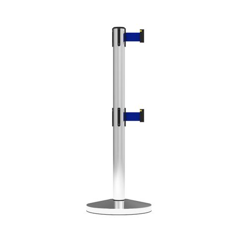 Neata Double Belt Post Midline Economy Stainless Steel - Blue