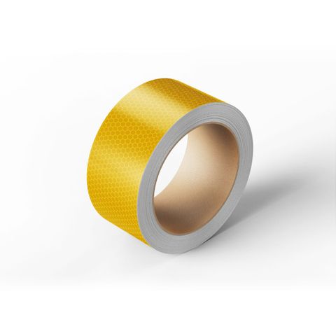 Reflective Tape 50mm x 5m Roll Class 1 - Yellow