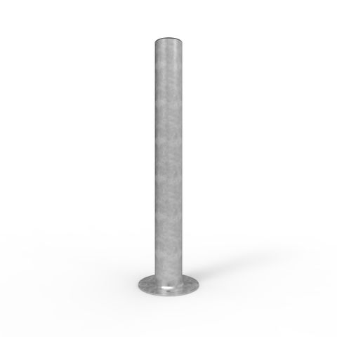 Bollard 114mm Surface Mounted Economy - Galvanised