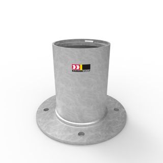 Cam-lok Removable Bollard 140mm Holder - Surface Mounted