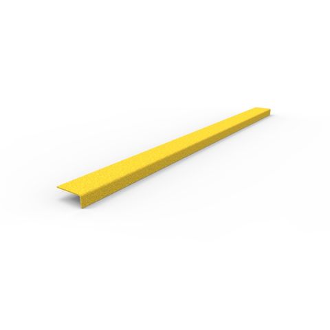 Anti-Slip Stair Nosing 1200 x 76 x 30mm - FRP Yellow