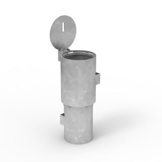Sleeve-lok Removable Bollard 140mm New Concrete Sleeve - Stainless Lid