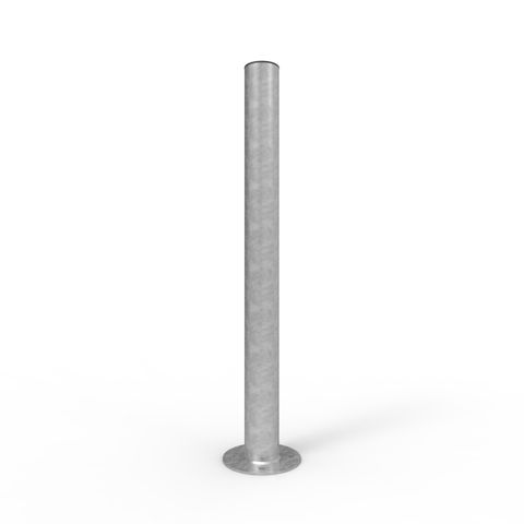 Bollard 90mm Surface Mounted Economy - Galvanised