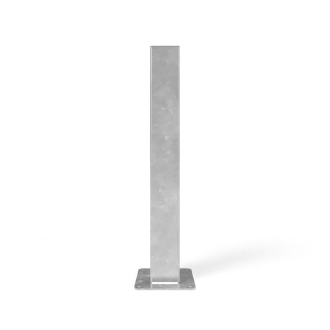 Bollard 150mm Square Surface Mounted - Galvanised