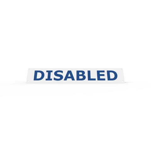 Wheel Stop Sign - DISABLED