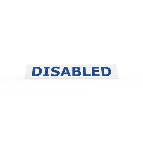 Wheel Stop Sign - DISABLED