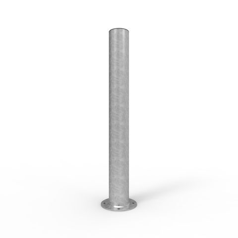 Bollard 140mm Surface Mounted Economy - Galvanised