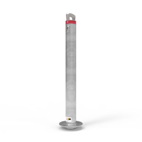 Cam-lok Surface Mounted Removable Bollard 90mm Premium Lock - Galvanised