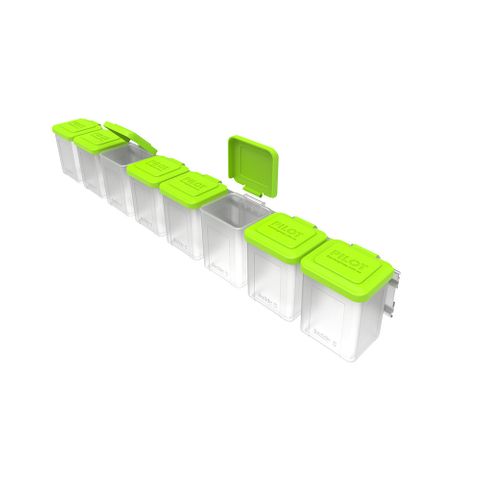 Pilot Caddy Storage Bin 2 Value Pack - 8 x Caddy 2 Bins with Bonus Mounting Rail