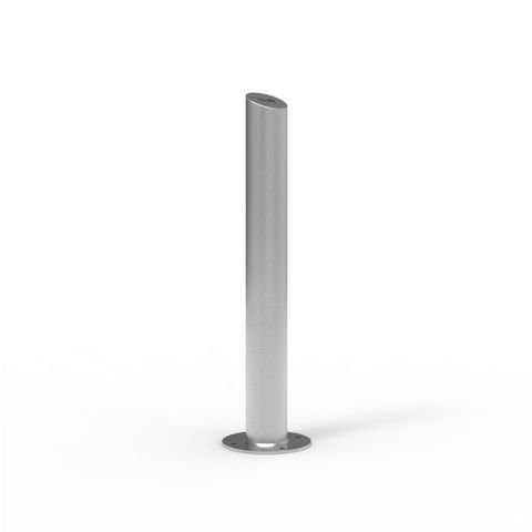 Bollard 140mm Surface Mounted - 316 Stainless Steel - Angled