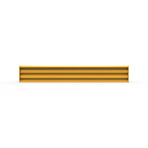 Rib-Rail 2440 x 380 Including Fixings - Powder Coated Safety Yellow