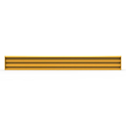 Rib-Rail 3050 x 380 Including Fixings - Powder Coated Safety Yellow