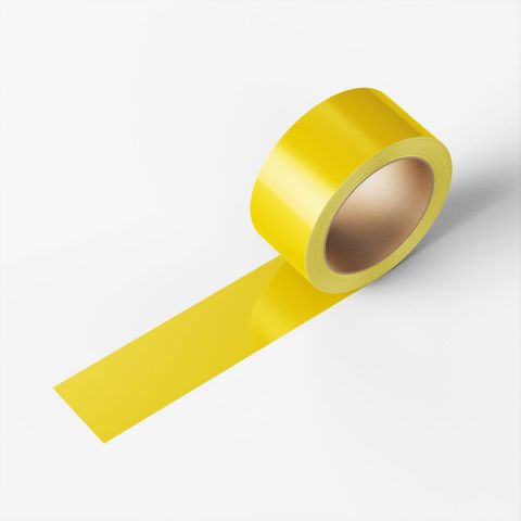 Floor Marking Tape 48mm x 33m Pack of 4 - Yellow PVC